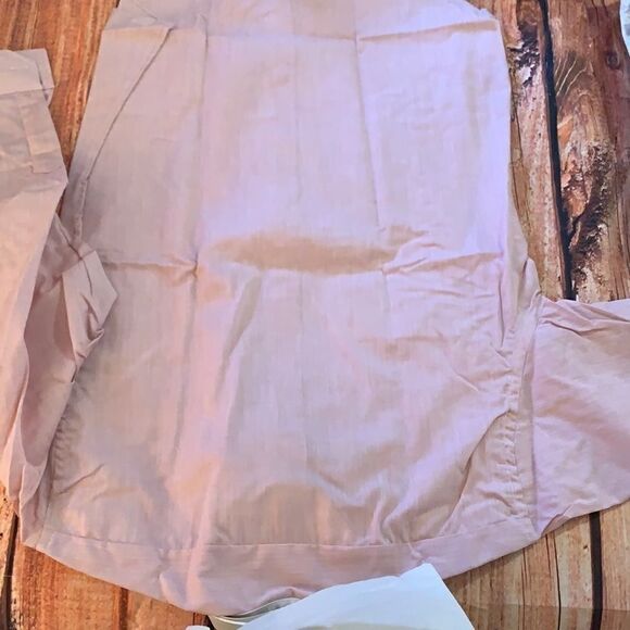 Vintage Bronzini Pink Dress Shirt with contrasting White collar size 15.5 - Picture 4 of 7